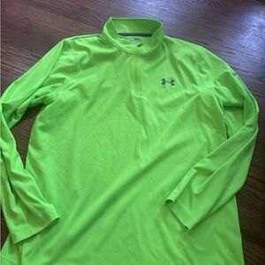 Under Armour Heineken  Pullover Shirt Mens Large Half Zip HeatGear Loose Fit